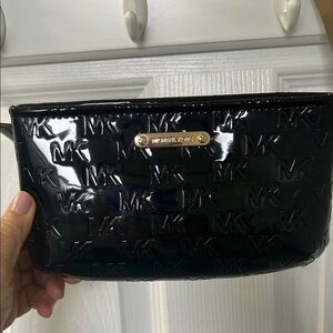 Michael Kors Black Embossed Belt Bag
